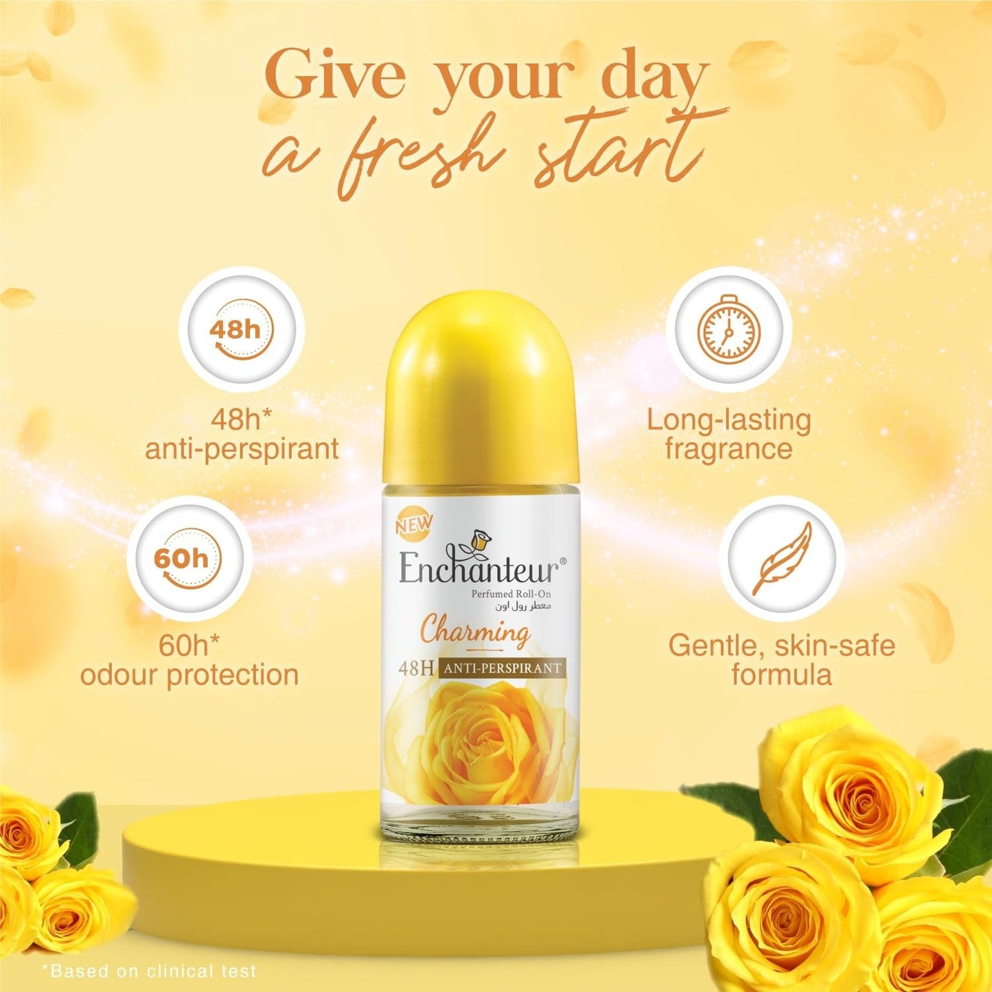 Enchanteur Charming Roll-On Deodorant for Women - 50 ml