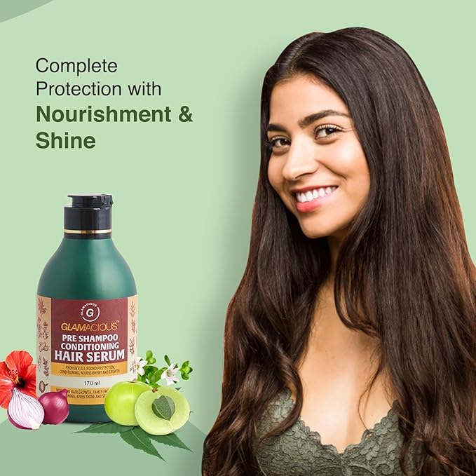 Glamacious Pre Shampoo Conditioning Hair Serum - 170 Ml