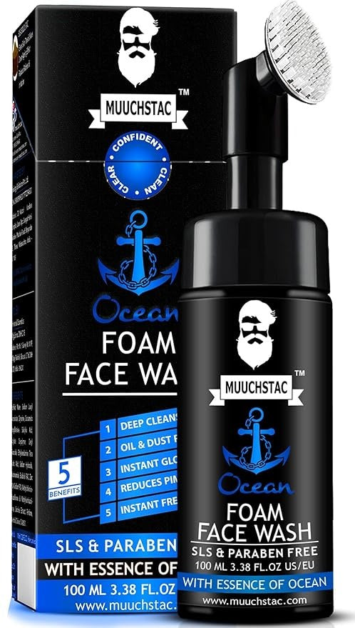 Muuchstac Ocean Foam Face Wash for Men - 100 ml