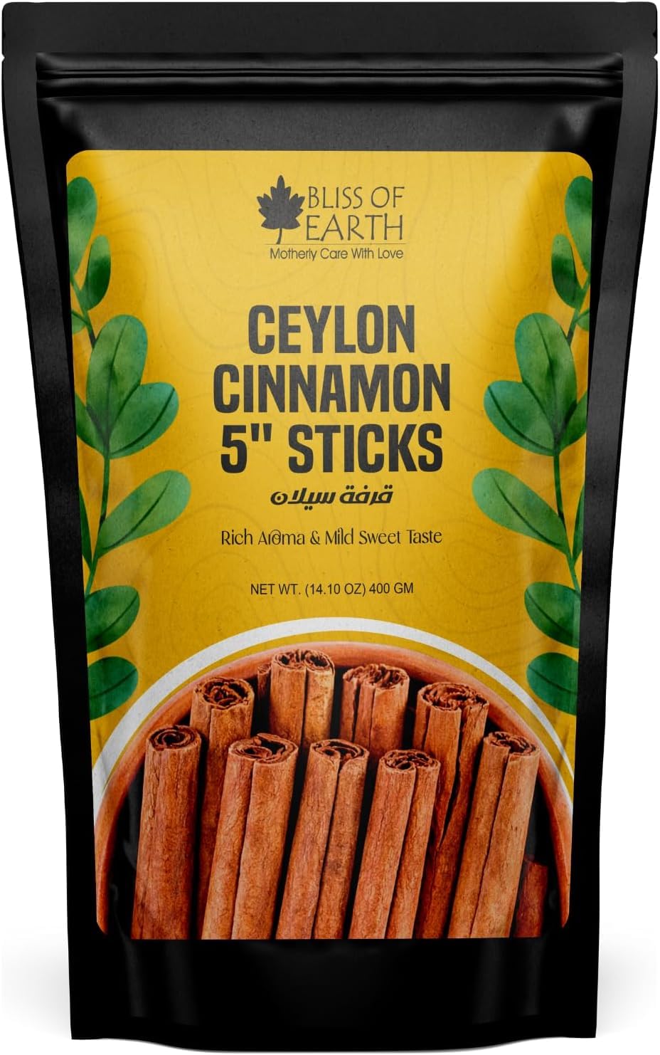 Bliss of Earth 100gm Ceylon Cinnamon Sticks Original, (Dalchini) 5" Cut Sticks True Cinnamon Raw From Sri Lanka Original Great for Cooking and Health