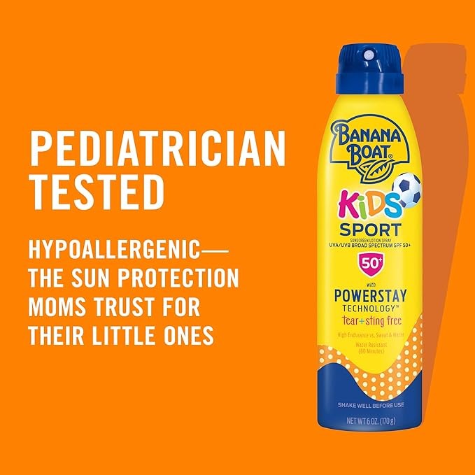 Banana Boat Sunscreen For Oily Skin Type Spray Kids Sport Spf 50+ - 170 gms