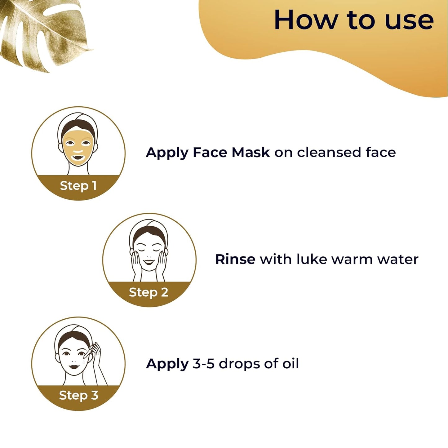 Pilgrim 24K Gold Facial Kit  24K Gold Face Mask Pack 50gm | 24K Gold Beauty Oil 20ml |