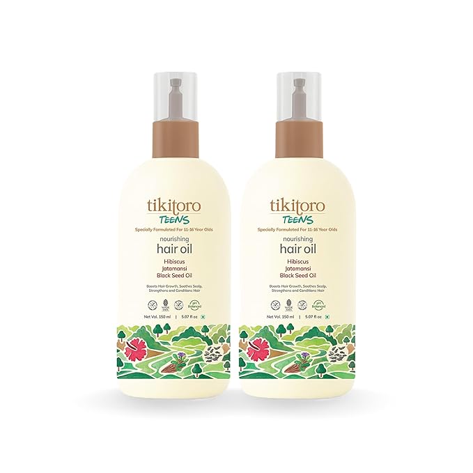 Tikitoro Teens Nourishing Hair Oil Vegan with Black Seed Oil - 150 ml