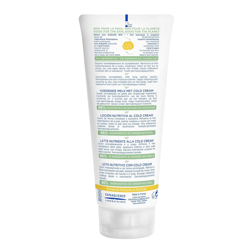 Mustela Nourishing Body Lotion with Cold Cream - 200ml (Pack of 2)