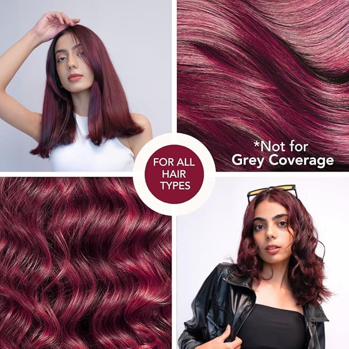 Paradyes No Bleach Ruby Rush Glossy Hair Tint - 160 Gms | Deep-Red