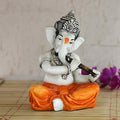 Ecraftindia Lord Ganesha Playing Flute Statue