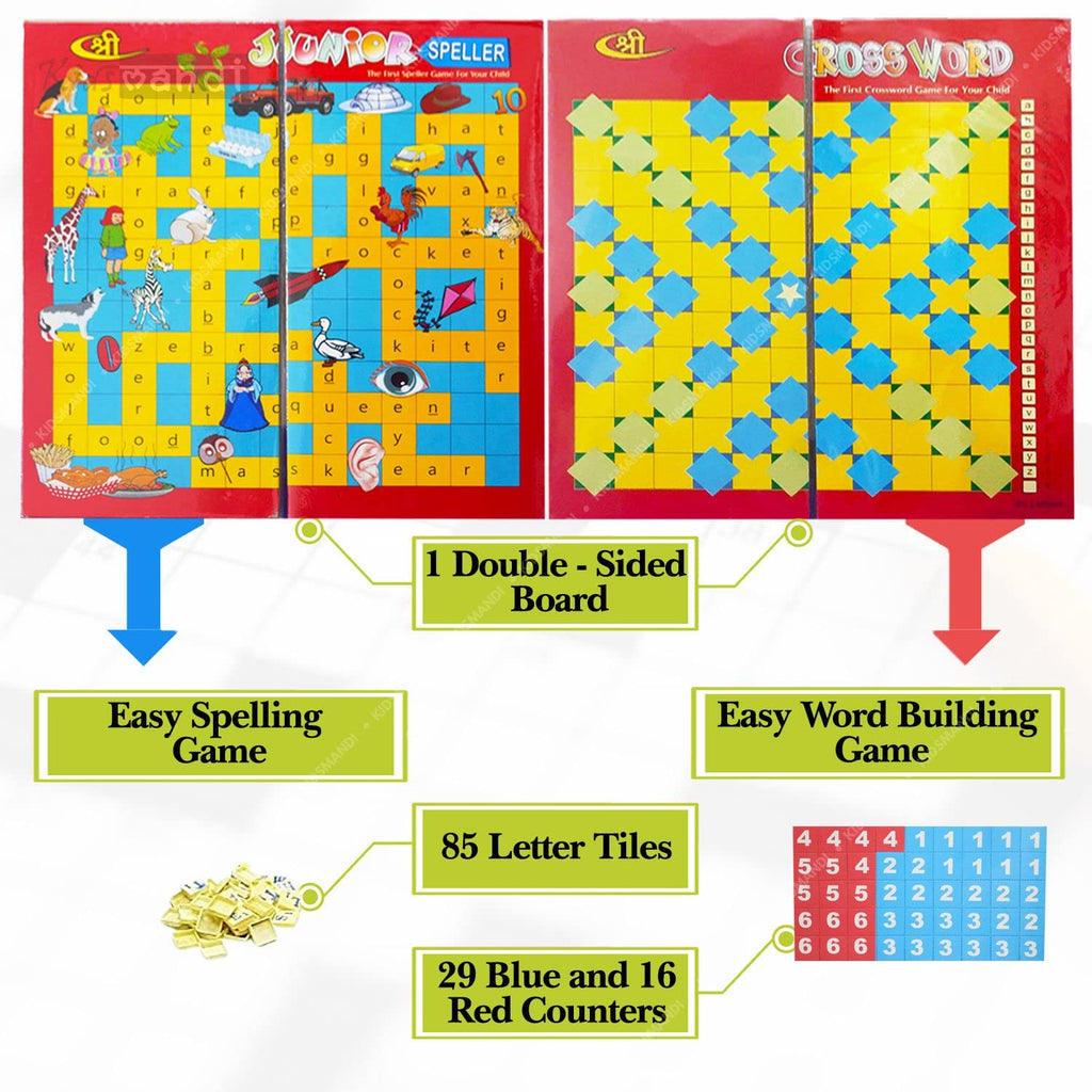 Kids Mandi Junior Speller Word Game Educational Crossword Puzzle for Kids