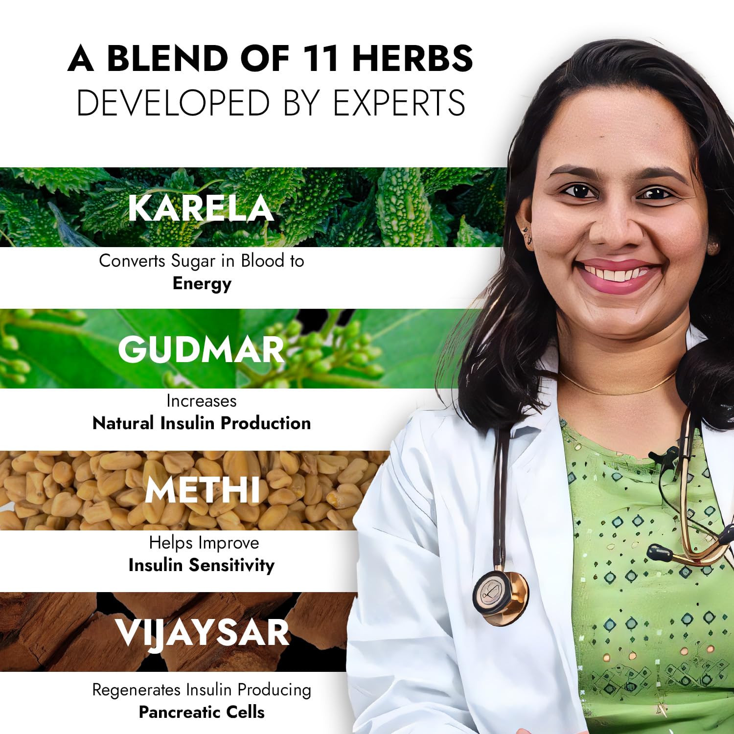 Kapiva Dia Free Juice, 1L | Clinically Proven Diabetic care | Amla, Karela, Jamun, Guduchi & 7 More