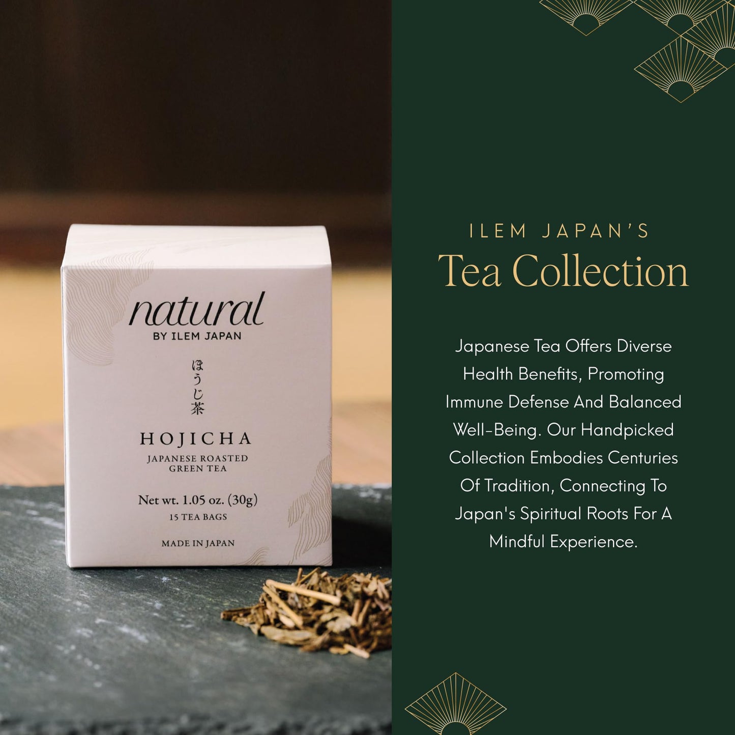 ILEM JAPAN Hojicha Tea Bags
