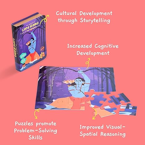 Toynama Educational Toys for Kids - Ram 25 Pcs Jigsaw Puzzles Ages 2+ Cultural Interactive