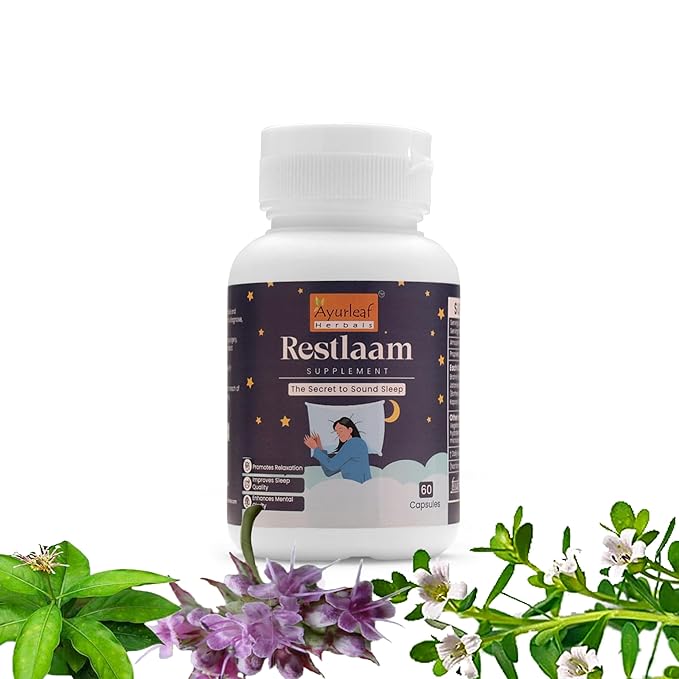 Ayurleaf Herbals - Restlaam Extract Blended Capsules 440 Mg | 60 Veggie Capsules for Men & Women