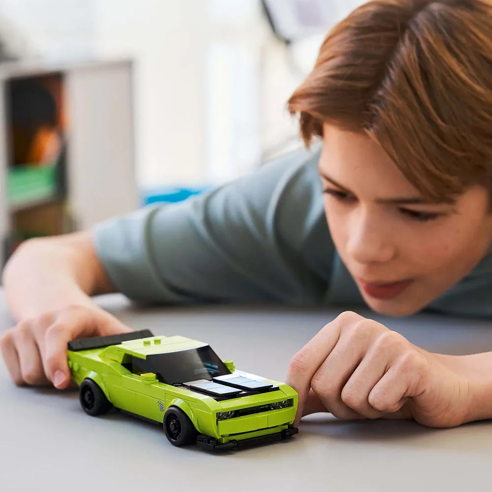 Lego Speed Champions Dodge Challenger SRT Hellcat Sports Car Toy 77237 Building Blocks Toys for 9+ Gift for Boys and Girls