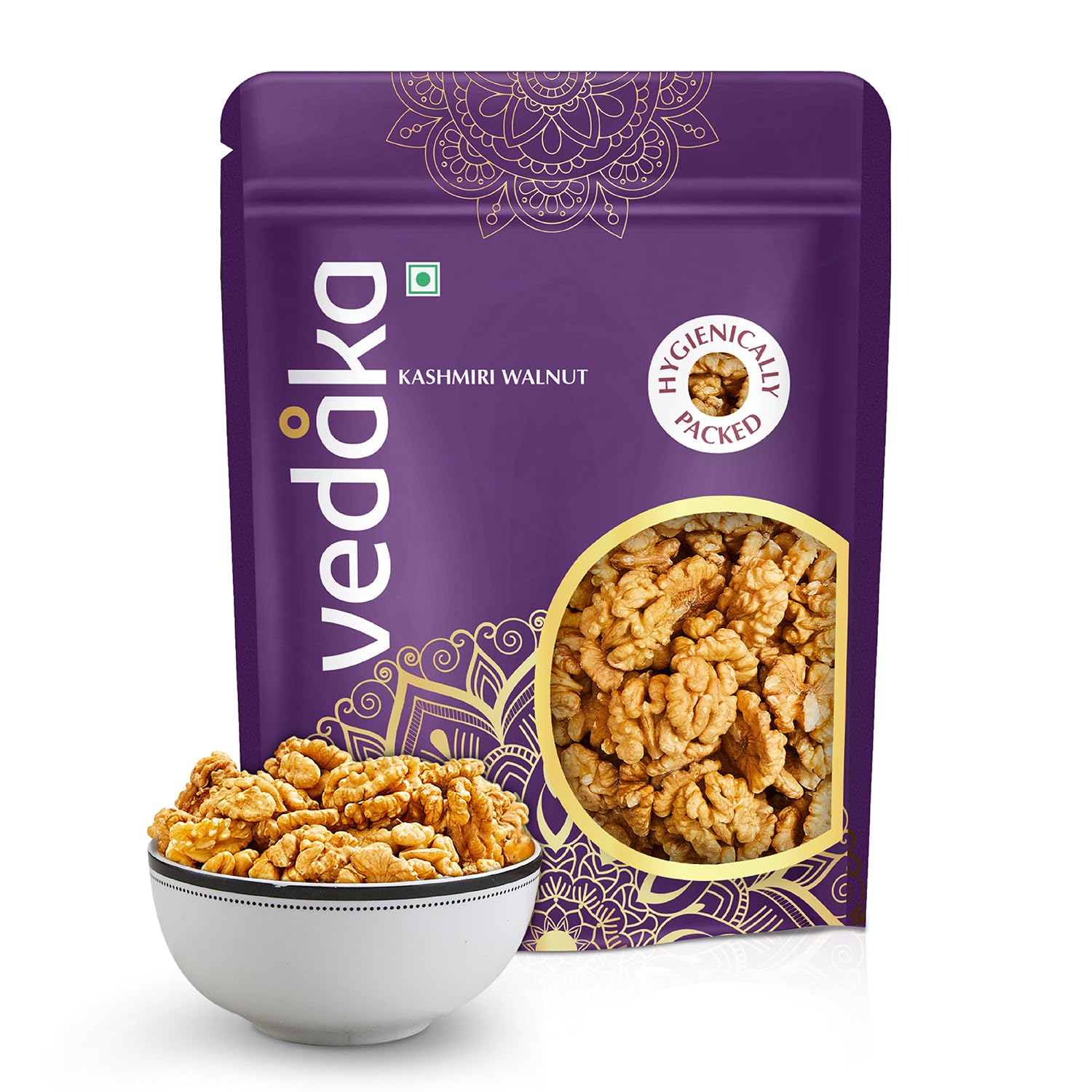 Vedaka Kashmiri Walnuts | 500 g | Walnut Without Shell | Naturally Rich in Omega-3 Fatty Acids and Antioxidants | Crunchy and Crisp | No artificial & No added preservatives
