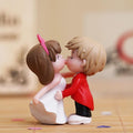 Ecraftindia Romantic Kissing Couple Statue Decorative Showpiece | Valentine Gift