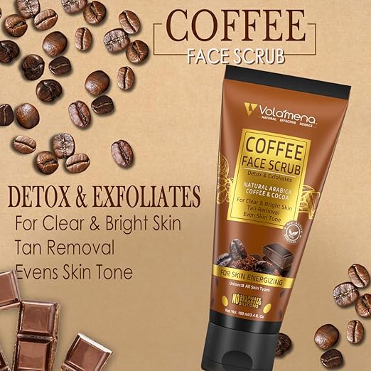 Volamena Coffee Face Scrub with Cocoa and Arabica - 100 ml