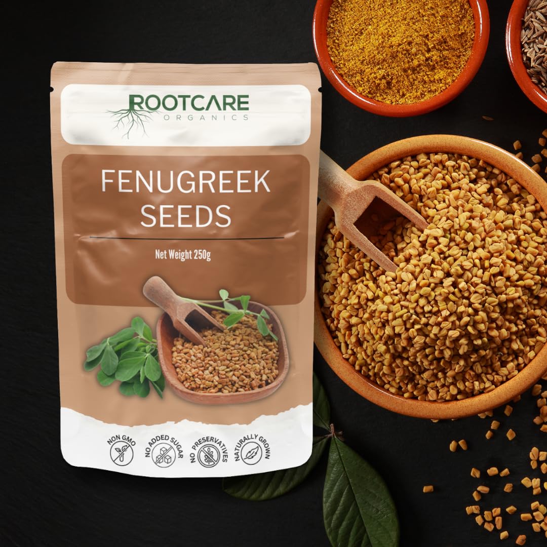 Rootcare Organics Fenugreek Seeds (Methi Dana) - 250 gms