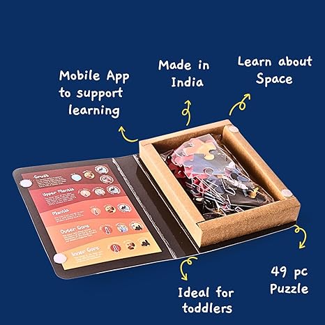 Toynama Educational Toys for Kids Layers of The Earth 49 Pcs Jigsaw Puzzles Ages 3+ Cultural Interactive