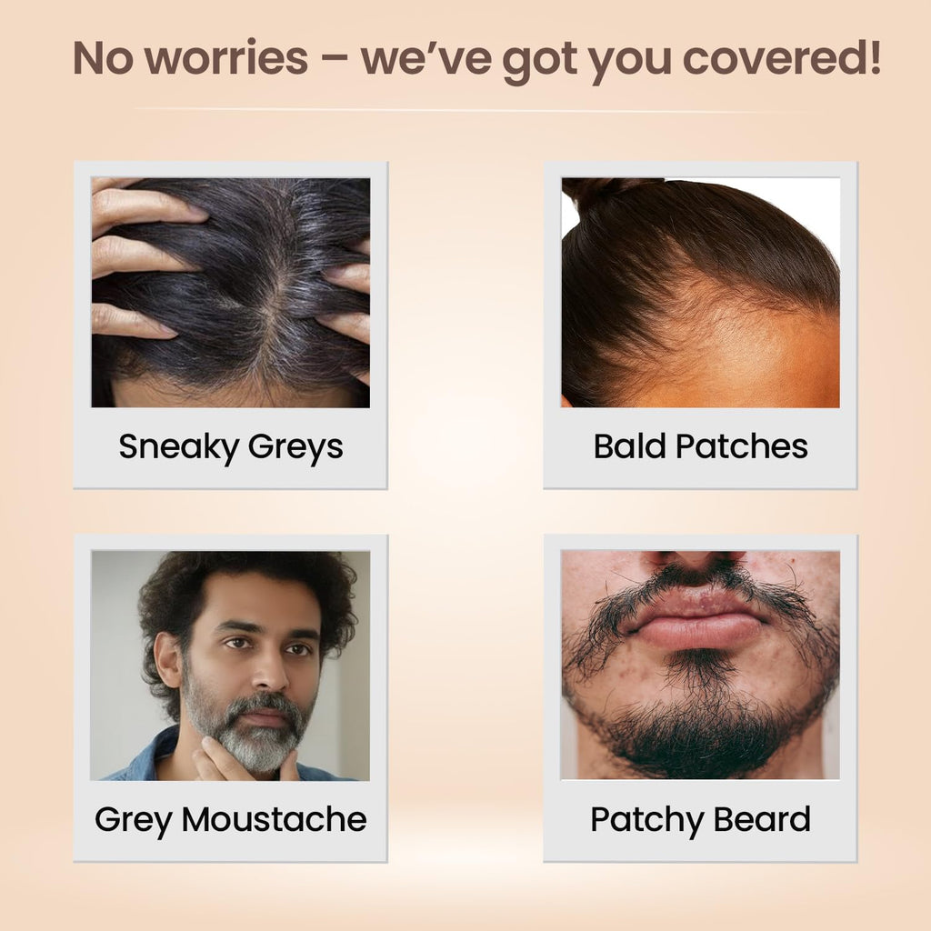 Swiss Beauty Quick Cover Touch-Up Powder | Covers Grey Roots & Bald Spots Instantly | Highly Pigmented | Ideal For Both Men & Women | Long-Lasting | Matte Finish | Shade- Smoky Black, 4g