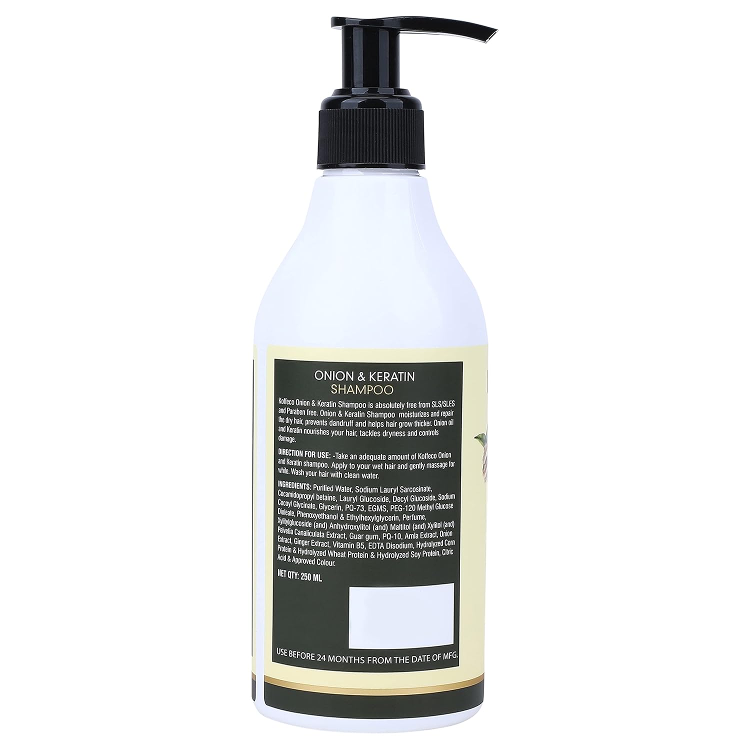 Koffeco Onion & Keratin Shampoo - 250 ml