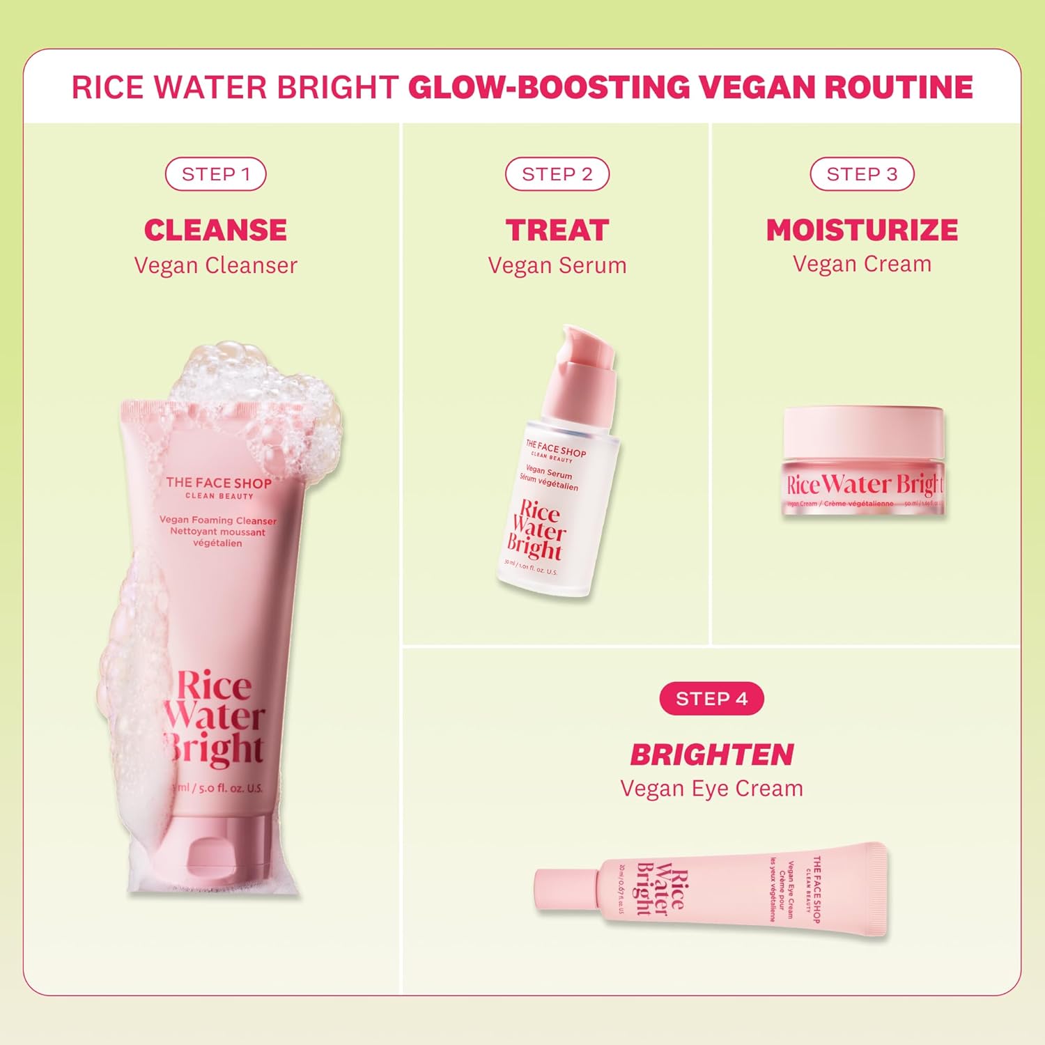The Face Shop Rice Water Bright Vegan Eye Cream (20ml)
