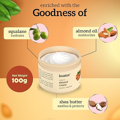 Inatur Almond Cream - 100 gms