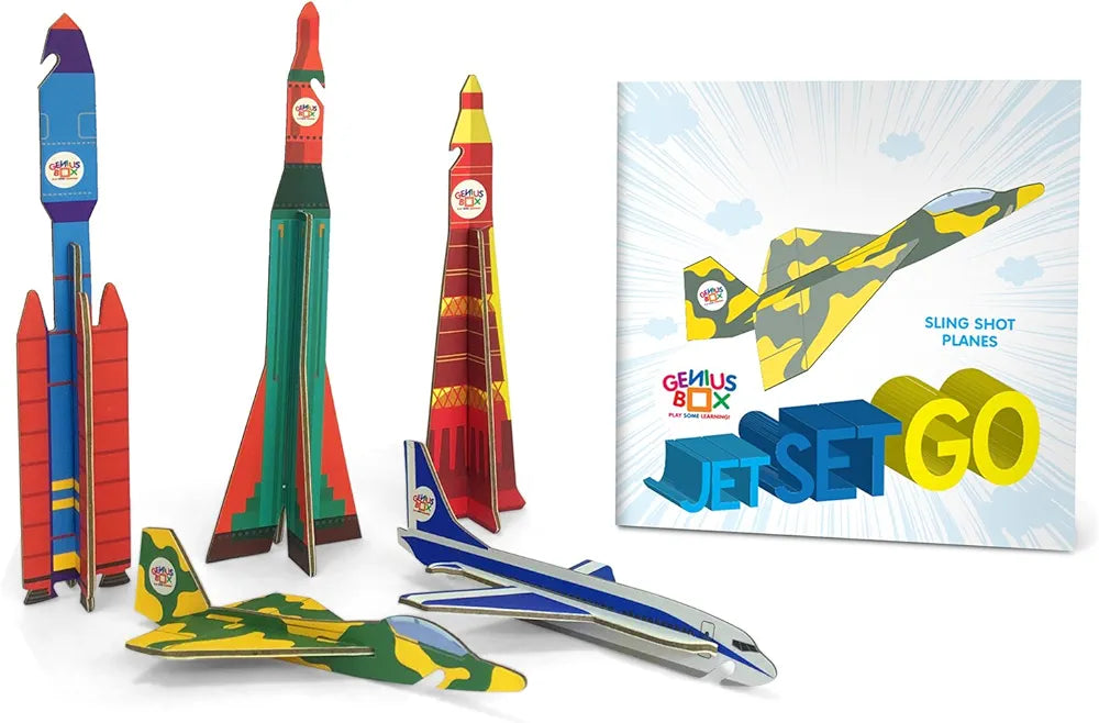 Genius Box Educational Toy for 5+ Year Age: Planes and Rockets DIY, Activity Kit, Learning Kit, Educational Kit, STEM Toy