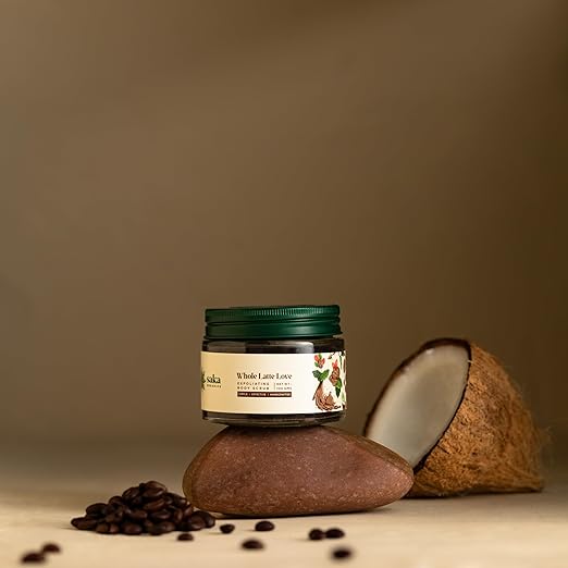 Saka Organics Whole Latte Love Handmade Exfoliating Coffee Body Scrub - 100 gms