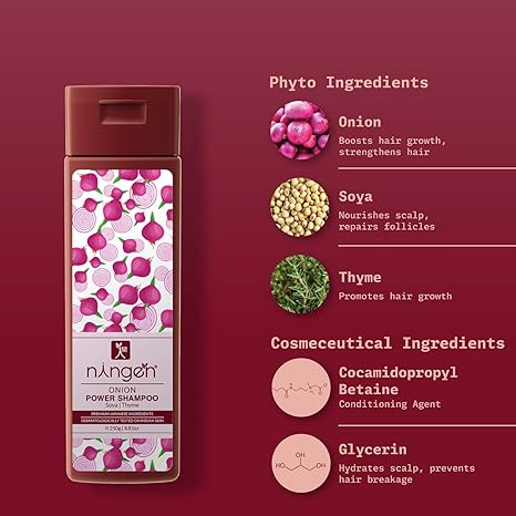 Ningen Red Onion Hair Shampoo - 200 gms