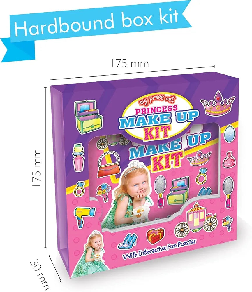 Hello Friend Princess MakeUp Kit Set With Interactive Fun Puzzles Of 5 Colourful Spreads, 4+ yrs