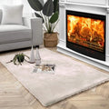 Luxe Home International Rectangular Carpet Super Soft Anti Skid Rabbit Fur  Bathroom Mats Colour Skin