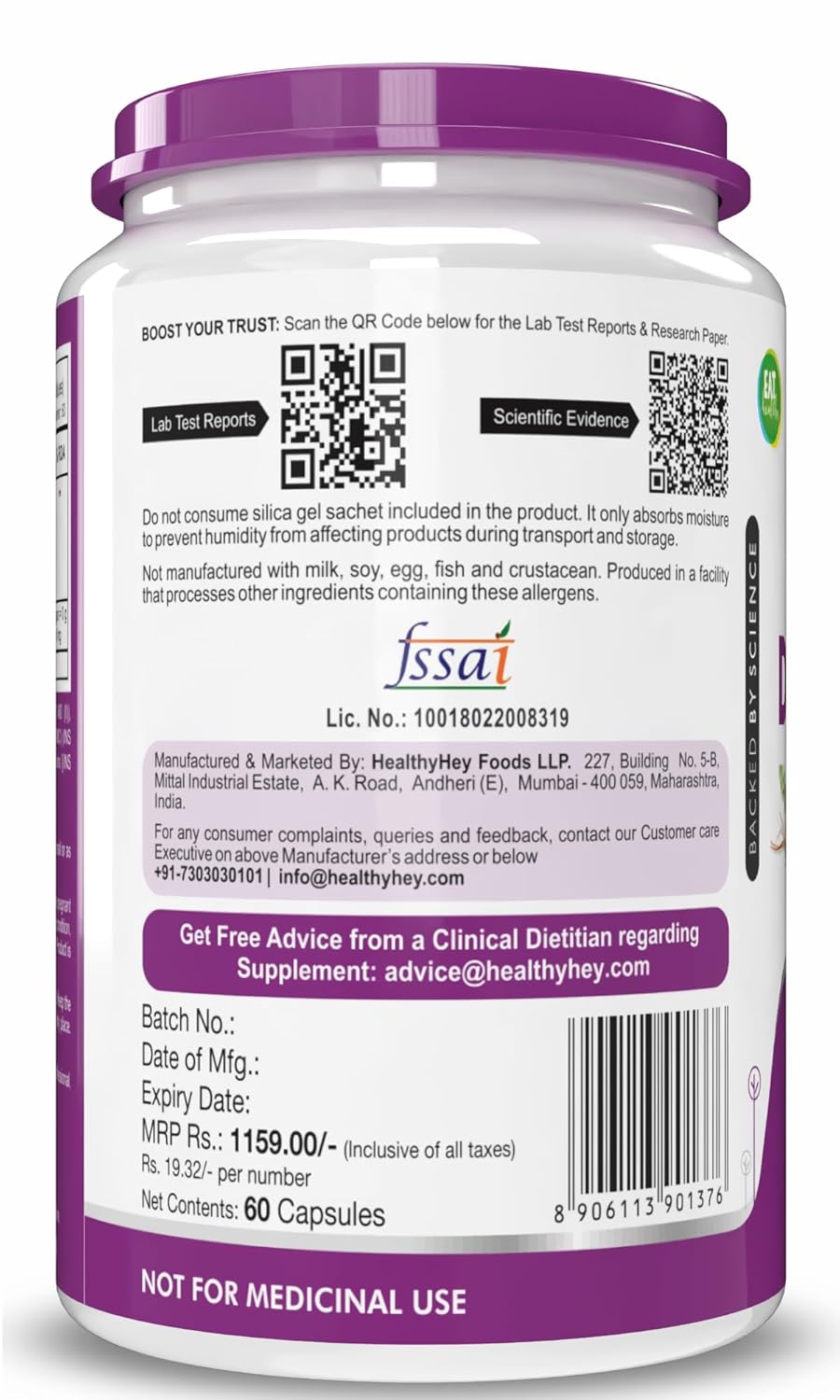 HealthyHey Nutrition Dandelion Root Extract - Natural - 10:1 Ratio - Natural Diuretic & Support Digestion, 60 Vegetable Capsules