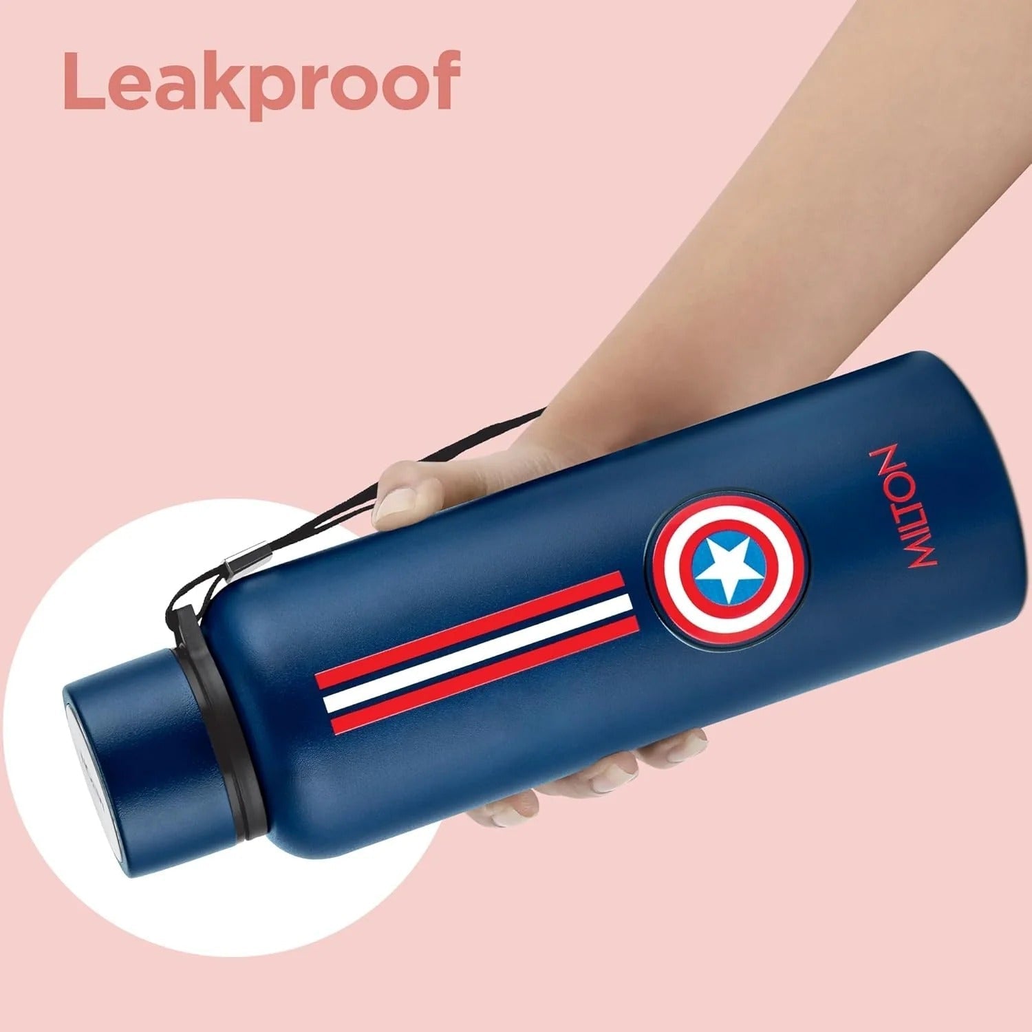 Milton Marvel Captain America Artedge Water Bottle 725ml