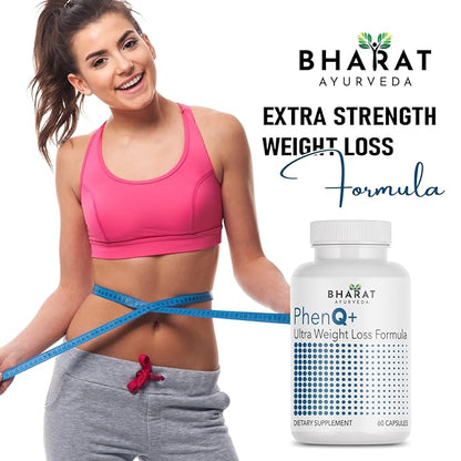 Bharat Ayurveda Phen Q+ Ultra Advanced Weight Loss Formula - 60 caps