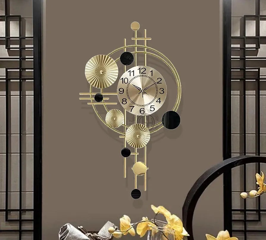 DSH Metal Wall Hanging Clock Stylish Wall Clock