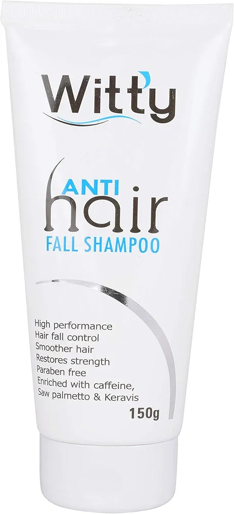 Witty Anti Hair Fall Shampoo with Caffeine,Saw Palmetto,Keravis And Paraben Free, 150 Gms