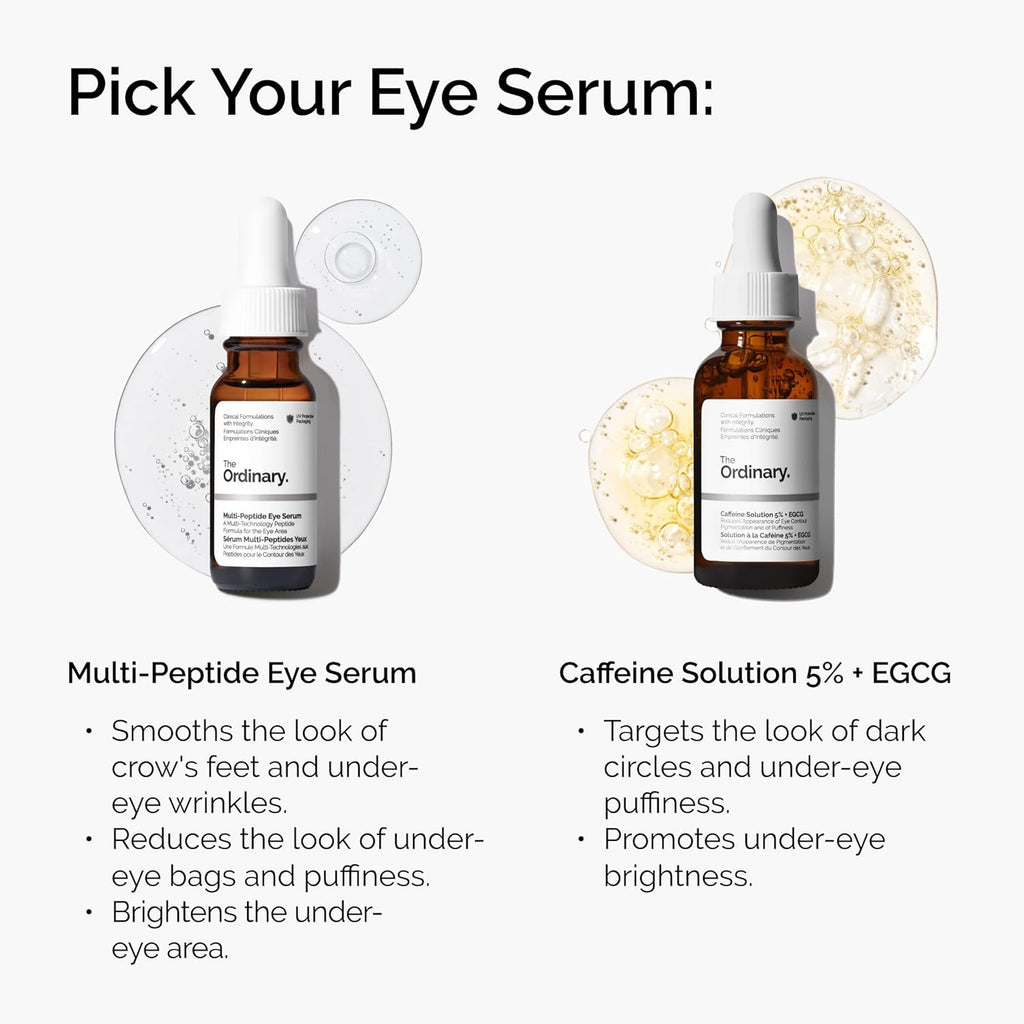 The Ordinary Multi-Peptide Eye Serum, Anti-Aging Formula for Crowâ€™s Feet, Dark Circles & Puffiness, 15ml