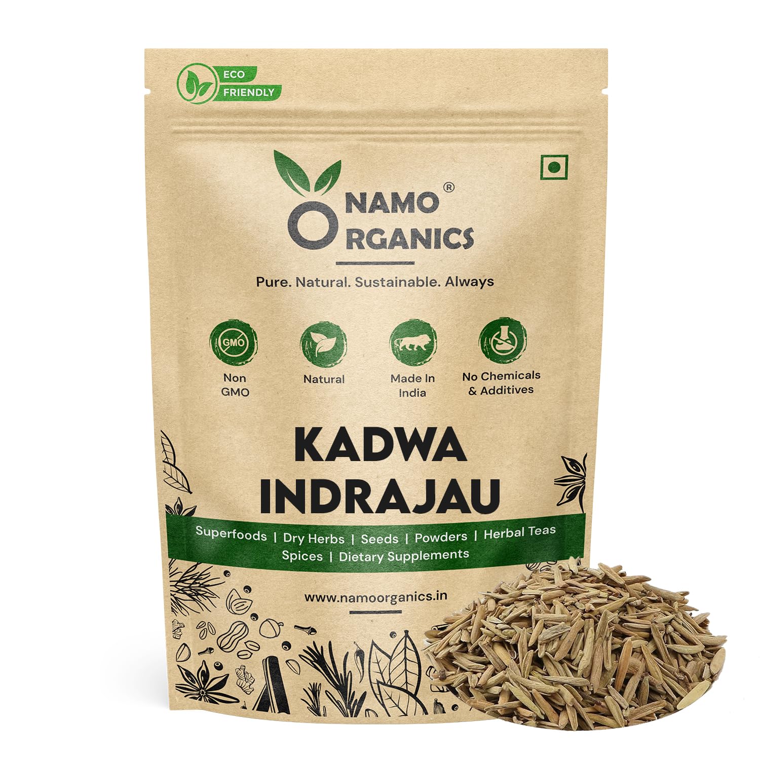 Namo Organics - Indrajau Kadwa 200g | Indra jau - Holarrhena Pubescens