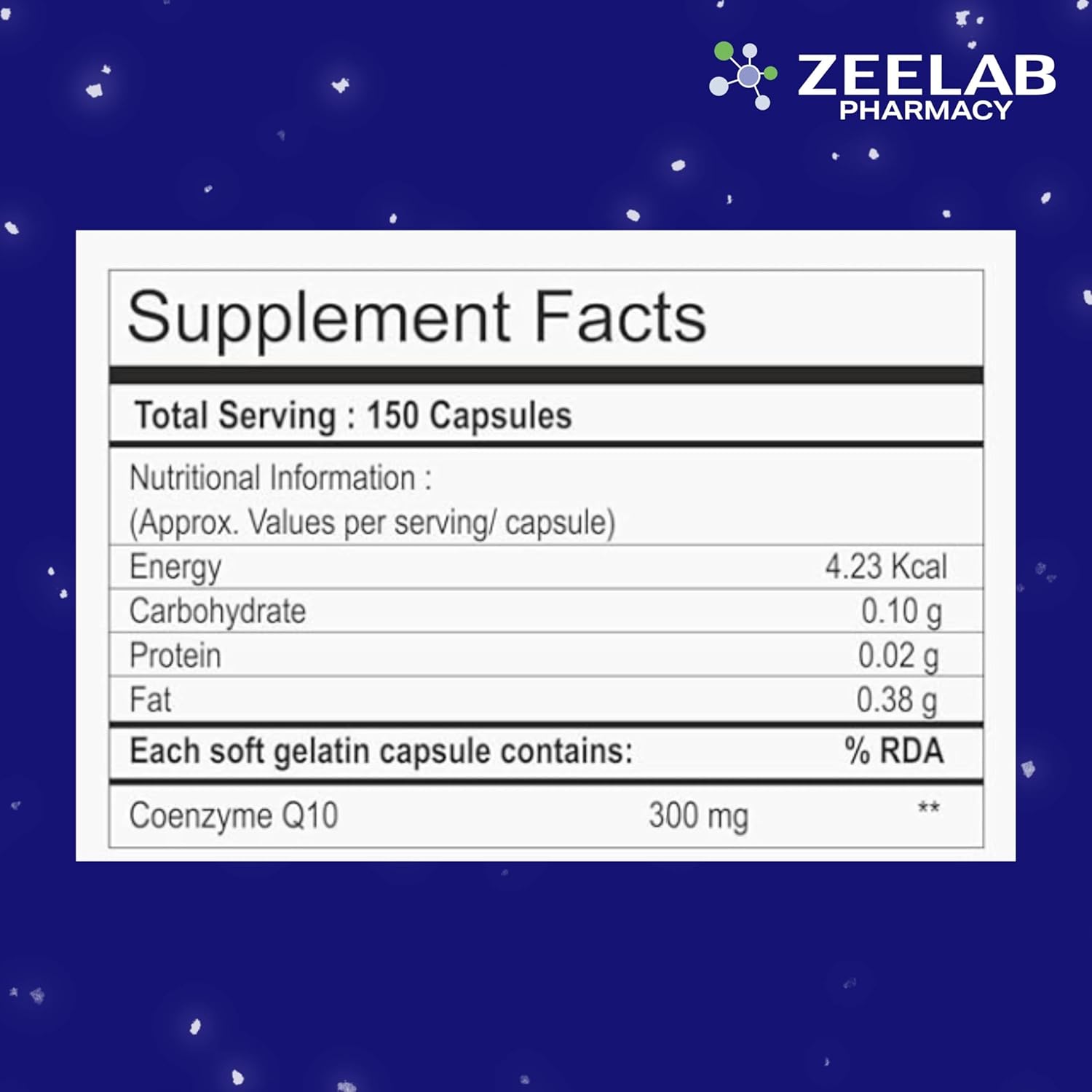 Zeelab Cozy Q300, Coenzyme Q10 300mg. | Cellular Energizer - 15 Softgel Capsules