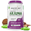 HealthyHey Nutrition Terminalia Arjuna Bark Extract - Tannin 25% 120 Veg Capsules