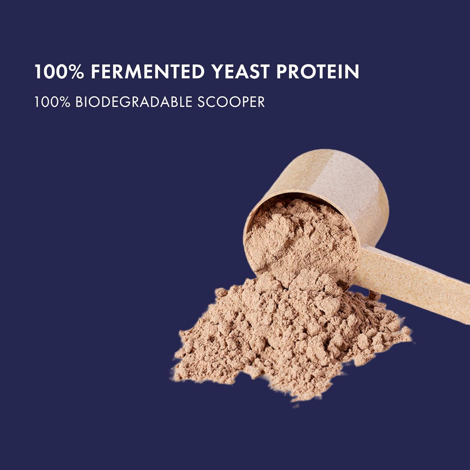 Cosmix Fermented Yeast Protein Powder | 24g Protein | Pure Single-Source Plant Protein | Made In-House | Smooth, Crazy tasty & Gut-Friendly | Indonesian Cacao, 500g Pouch