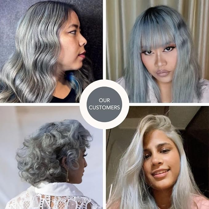 Paradyes Semi-permanent Moonstone Grey Diy Conditioner Based Hair Colour - 120 Gms