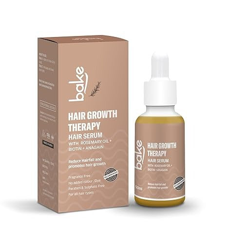 Bake 95% Pure Rosemary Oil Hair Serum for Hairfall Control with Anagain & Biotin - 50 ml