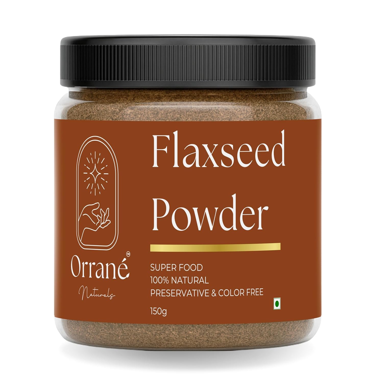 Orrané Flaxseed Powder Finely Ground Alsi Beej Powder for Smoothies, Baking and Cooking | Rich Omega 3 High Fibre Superfood | Supports Heart Health, Digestion & Weight Management