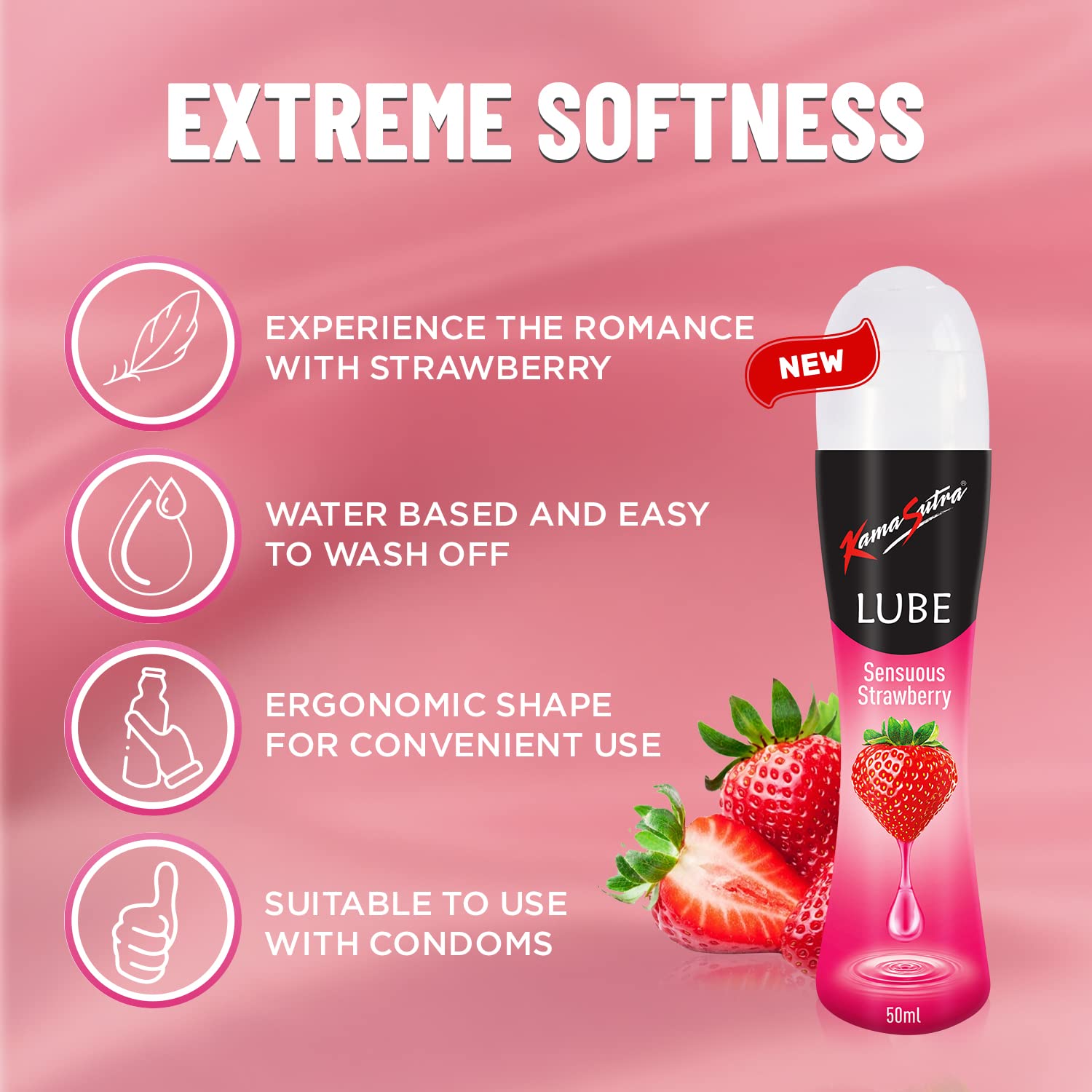 KamaSutra Strawberry Personal Lubricant - 50 ml