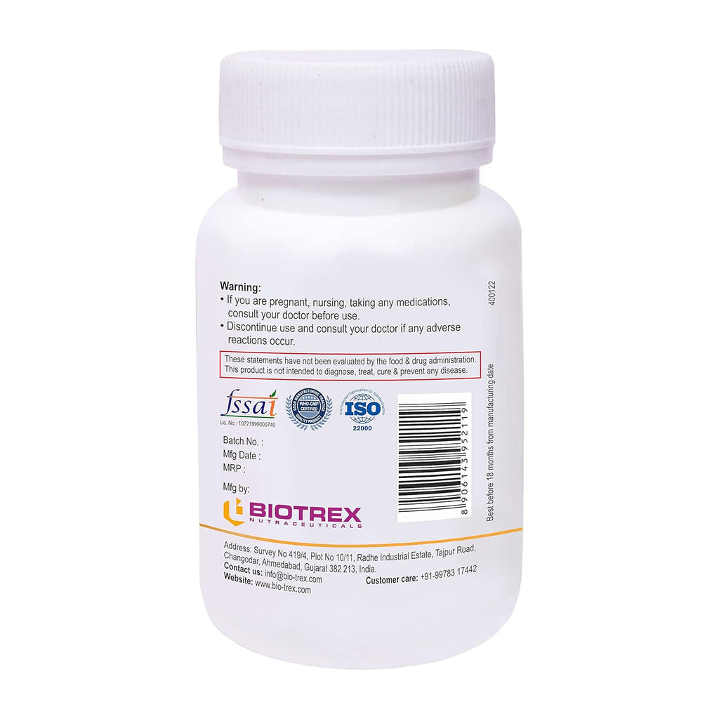 Biotrex Nutraceuticals Cow Colostrum, 500 mg, Ultimate Health Supplements For Immunity System Support - 60 Capsules