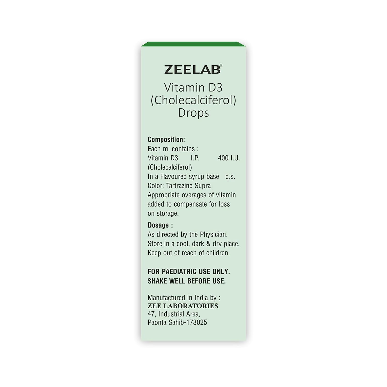 Zeelab Updee Drops 400 IU/ml | Vitamin D3 (Cholecalciferol) Drops - 15ml