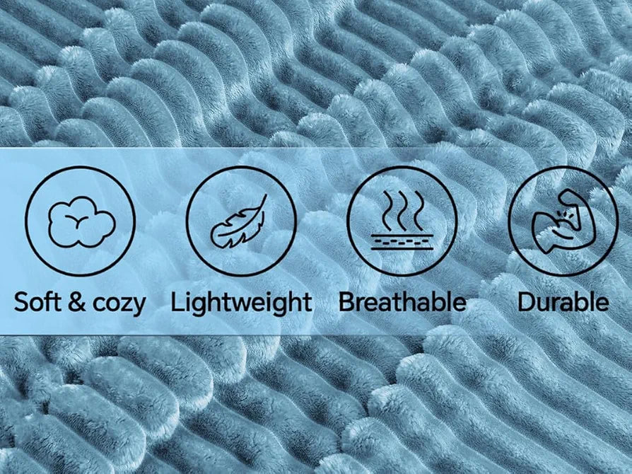 Homekart Pencil Pattern Flannel Fleece Sherpa Blanket AC and Mild Winter Reversible Blanket Single Bed