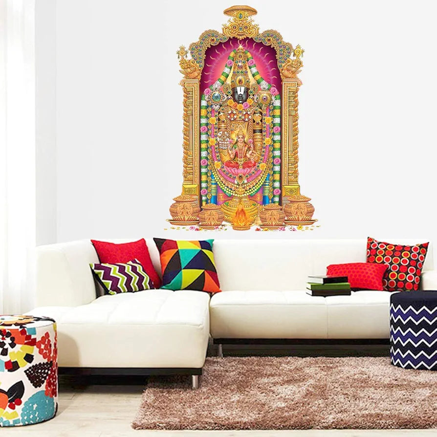 Rangoli White Glossy Vinyl Wall Sticker Premium Self-Adhesive Waterproof Parent-7 Design-14