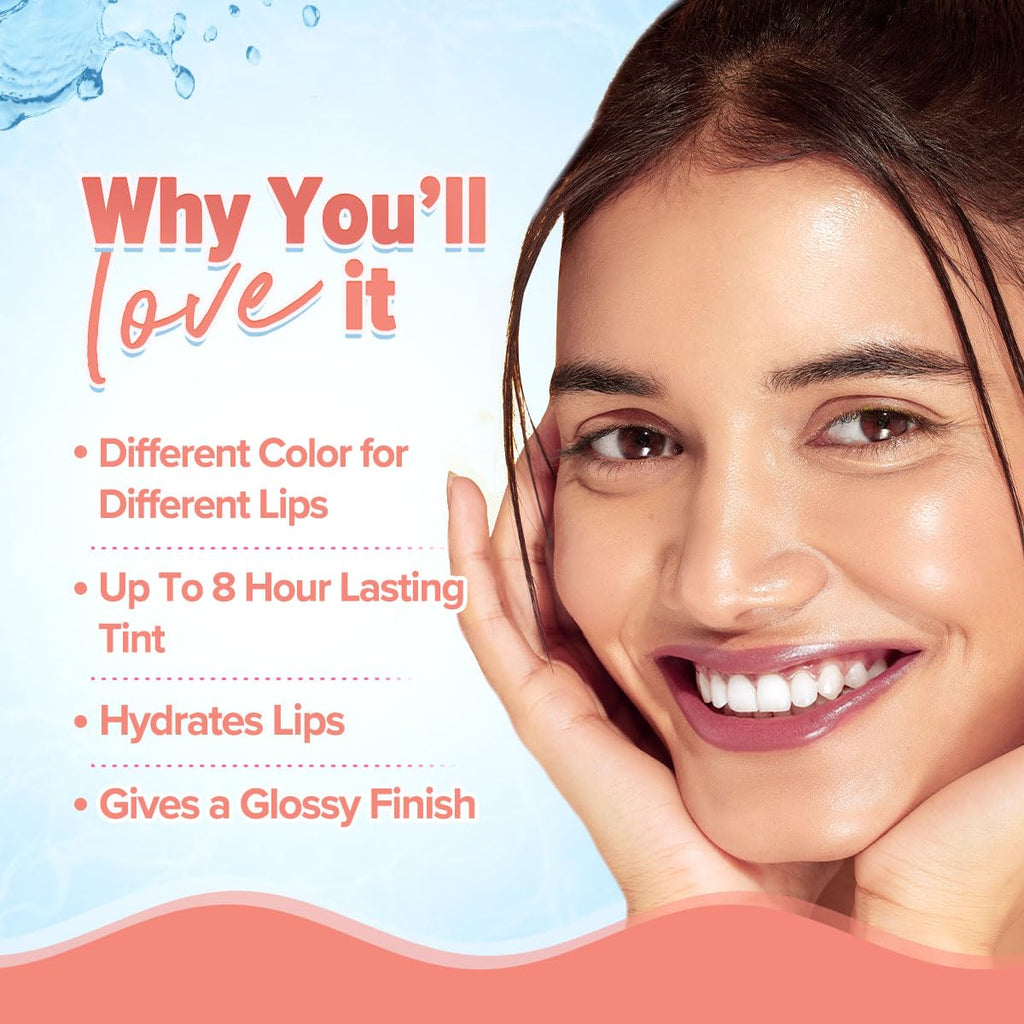 Aqualogica Plump+ Pouty Li-Ph Glossy - Peach Vanilla | Lip Glossy With Strawberry & Hyaluronic Acid | Lightweight, Non-Sticky And Hydrating Formula - 5Ml