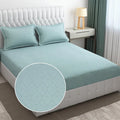 Fresh From Loom Set-King Size Hypoallergenic Wrinkle Free with 2 Pillow Covers 144 TC Turquoise Damas
